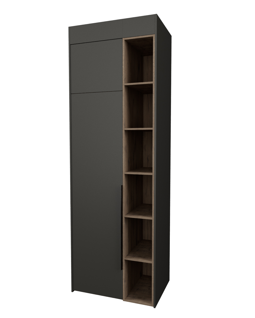 фото Шкаф у стены серии Рэй S245-B1-WKW 872 РЕЙГРУПП