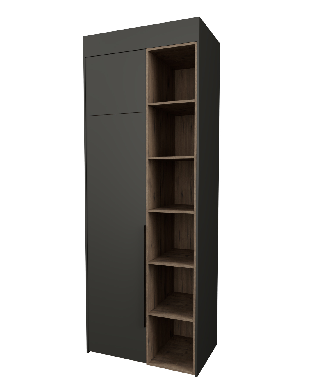 фото Шкаф у стены серии Рэй S262-B2-WKW 972 РЕЙГРУПП