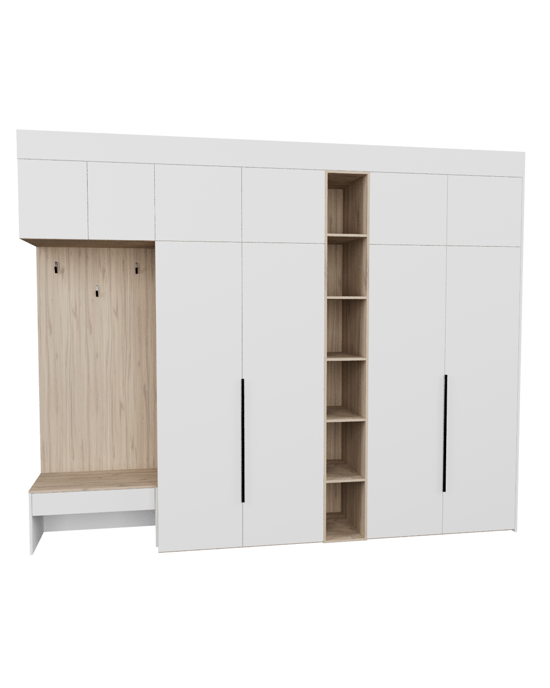 фото Шкаф в прихожую серии Рэй P245-B11-2-EBE 3276 РЕЙГРУПП