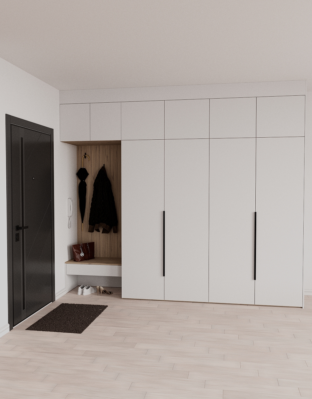 фото Шкаф в прихожую серии Рэй P262-B10-2-EB 2976 РЕЙГРУПП