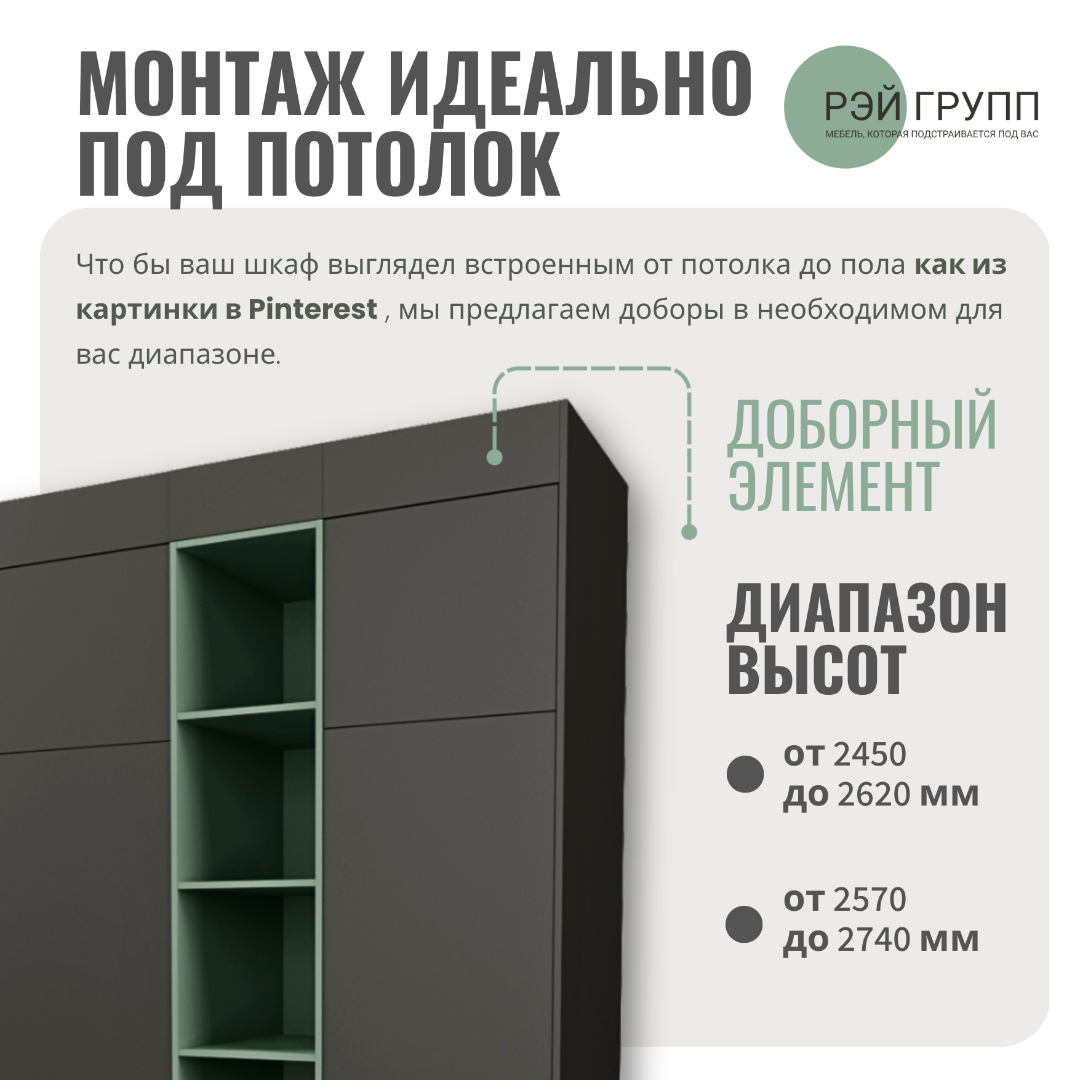  шкафы Рэй альтернатива встроенному шкафу на заказ